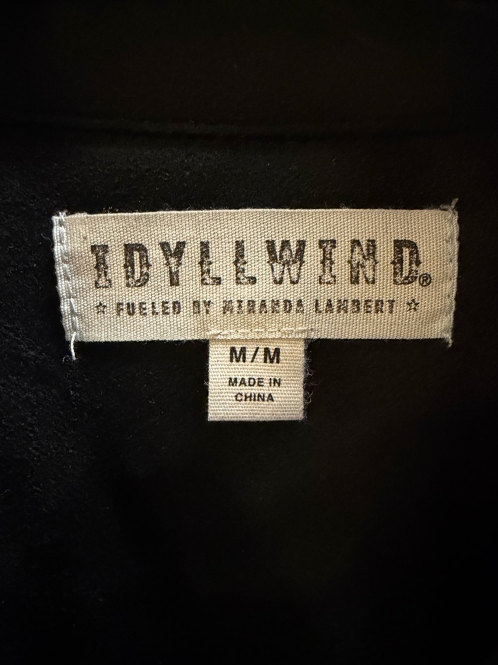 Idyllwind Black Suede Fringe Western Shirt Jacket - Picture 3 of 3